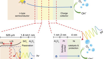 Das Prinzip der neuen Elektrode (Bild: TU Delft/Wilson Smith u.a.)
 