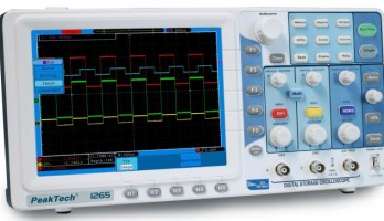 Review: Digitales Oszilloskop PeakTech 1265