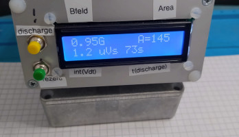 B-Feld-Integrationsmagnetometer mit selbstgebauten Sensoren