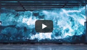 The Infinity Wall, ein 30x7-Meter-Vollfarb-3D-LED-Display