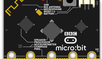 Neu: BBC micro:bit V2 mit Lautsprecher, Mikrofon und Touch-Sensor