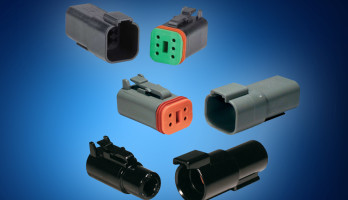 Die jetzt bei Mouser Electronics erhältliche Steckverbinderfamilie DEUTSCH DT von TE Connectivity besteht aus den drei Baureihen DT, DTM und DTP. 