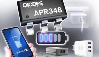 MOSFET-Treiber APR348 für Synchron-Gleichrichtung von Netzteilen für Mobilgeräte. Bild: Diodes.