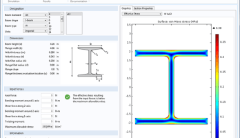 Mit dieser Simulations-App können Anwender verschiedene Träger, Materialien und Lasten testen, um die daraus resultierenden Spannungen, Dehnungen und Verschiebungen zu analysieren.