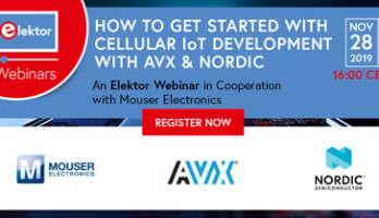 Kostenloses Webinar „How To Get Started With Cellular IoT Development with AVX and Nordic Semiconductor“