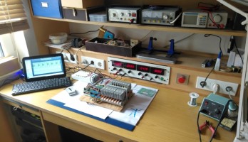 Mein Elektronik-Labor: Umgebaute Autowerkstatt