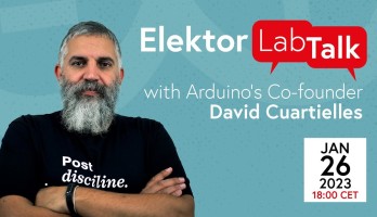 David Cuartielles von Arduino nimmt live am Lab Talk am 26. Januar teil (18 Uhr MEZ)