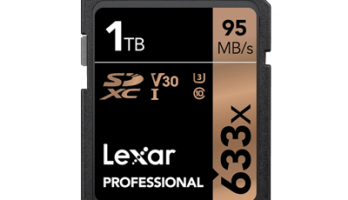 SD-Karte Lexar Professional 633x SDHC/SDXC mit 1 TB. Bild: Lexar