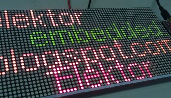 Journal défilant tricolore à LED réalisé en une journée