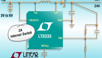  LT8335 : Convertisseur DC/DC élévateur / SEPIC / inverseur, 28 V, 2 A, 2 MHz, IQ = 6 µA