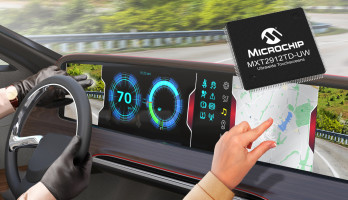 Microchip annonce le contrôleur d'écran tactile maXTouch MXT2912TD-UW