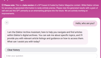 Elektor GPT : Votre Assistant Archiviste, basé sur l'IA