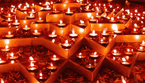 Joyeux Diwali : diya électronique