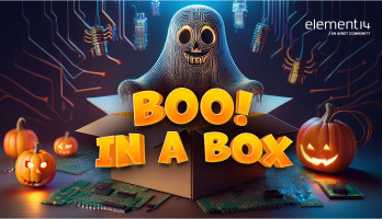Concours de conception sur le thème d’Halloween par la communauté element14 
 