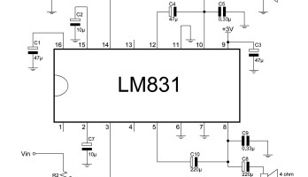 Amplificatore audio a bassissima tensione con LM831
