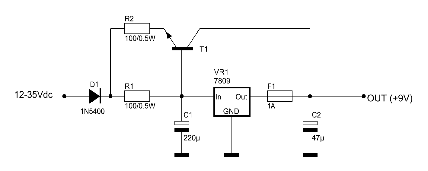 Alimentatore da 9V/2A