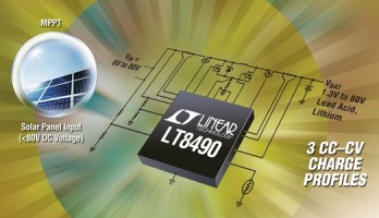 Geïntegreerde 80-V-laadregelaar voor zonnepanelen