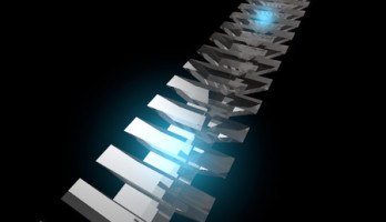 Artist’s impression van het quantumgeheugen (afbeelding Ella Maru Studio).