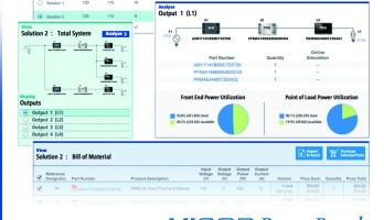 Power System Designer van Vicor helpt bij het configureren van modulaire systemen