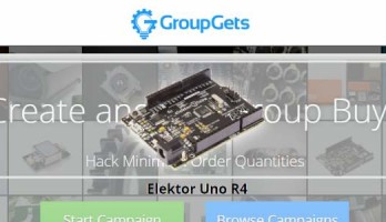 Schrijf u in voor een Elektor Uno R4 bij GroupGets