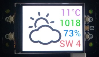 Display-HAT Mini toont het weer op de Raspberry Pi