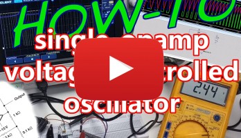 Bouw een spanningsgestuurde oscillator met maar één opamp