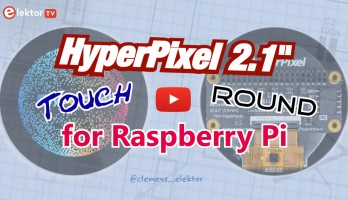 Test van de HyperPixel 2.1 Round touchscreen voor Raspberry Pi