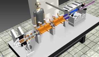 De Smart*Light mini-synchrotron is klein genoeg om op een tafel te passen (afbeelding: TU Delft / TU Eindhoven).
