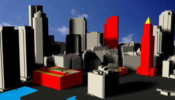 De nieuwe methode kan worden gebruikt om het zonnepotentieel van gebouwen in complexe stedelijke omgevingen te berekenen. De afbeelding toont de resultaten van het model toegepast op geselecteerde gevels en daken van gebouwen in Boston (USA). De daken hebben fellere kleuren dan de gevels, wat wijst op een hoger energiepotentieel.
(3D-model van Boston Planning & Development Agency, licentie CC BY 3.0.)