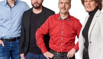 V.l.n.r. Justin Mouthaan, Dave Verheij, Joaquín Payá Sánchez en Manita Boeter