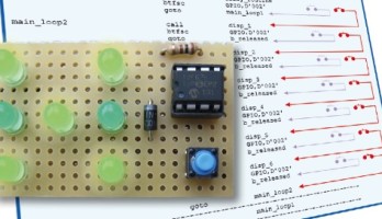 Snelcursus assembler (2) - Mini-ontwikkel-board en een elektronische dobbelsteen