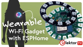 Wearable Wi-Fi Gadget met ESPHome