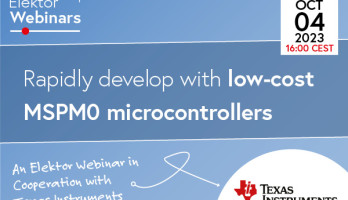 Webinar: Snel ontwikkelen met TI's voordelige MSPM0-microcontrollers