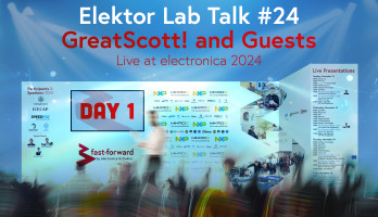Lab Talk #24 met GreatScott! en andere gasten (electronica 2024)