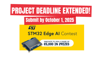 Deadline STM32 Edge AI Contest verlengd: extra tijd voor innovatie