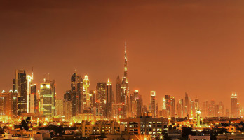 Dubai skyline. Door Vikramjit Kakati. CC licentie BY-SA 4.0