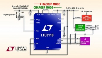 Bidirectionele 2A-buck/boost-lader voor supercaps