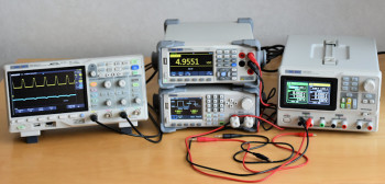 configuration de test Elektor - SDL1020X-E-3 Siglent