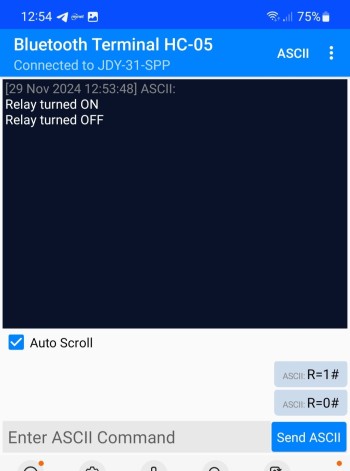 Activating and deactivating the relay - Arduino projects
