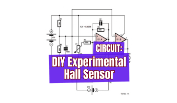Circuit : capteur à effet Hall expérimental à réaliser soi-même