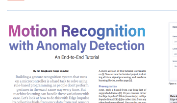 Bewegingsherkenning met anomalie-detectie