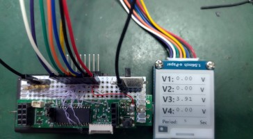 E-ink voltmeter multichannel for PIC uC: 