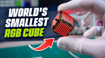 World's Smallest RGB LED Cube With 384 Pixels