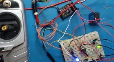 Securing an RC motor in case of radio loss.