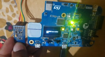 Light Intensity measurement system using STM32WB5MM-DK and Web BLE
