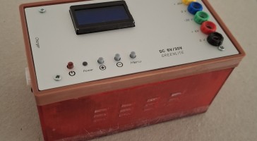 A portable triple power supply for the laboratory.