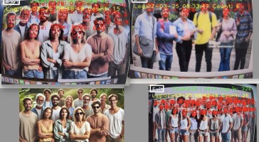 Count faces by YOLO8 on MaixCam board