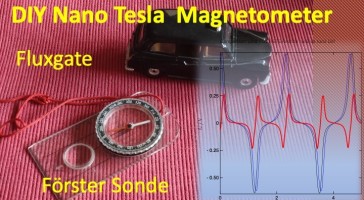 DYI Nano Tesla Fluxgate magnetometer / Förster sonde
