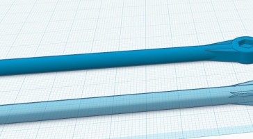 3D printed M3 nut mounting tool with embedded magnet