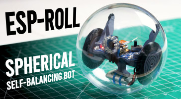 ESP-ROLL: Build a Spherical Self-balancing Robot with ESP32 Camera!